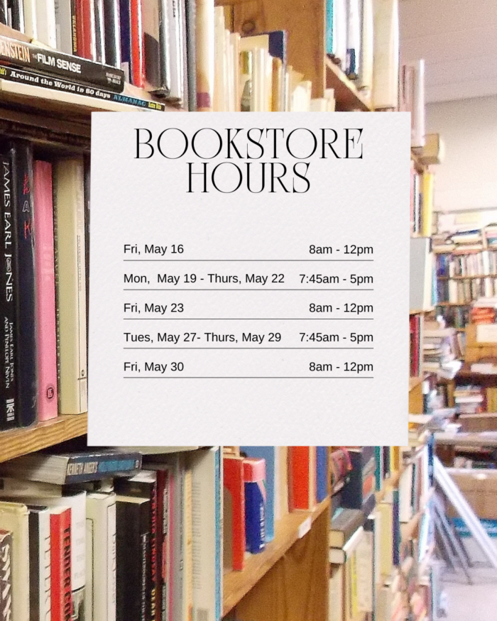 Popup of Bookstore hour changes between semesters