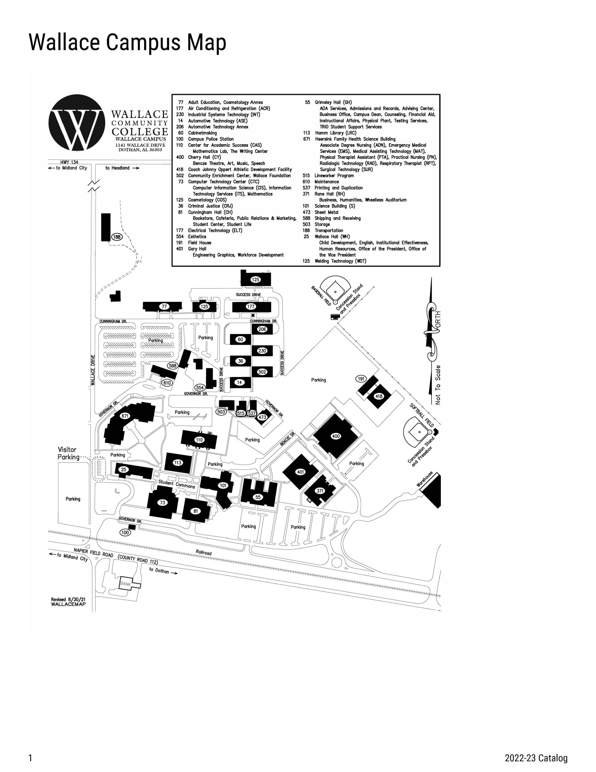 Wallace Campus Map