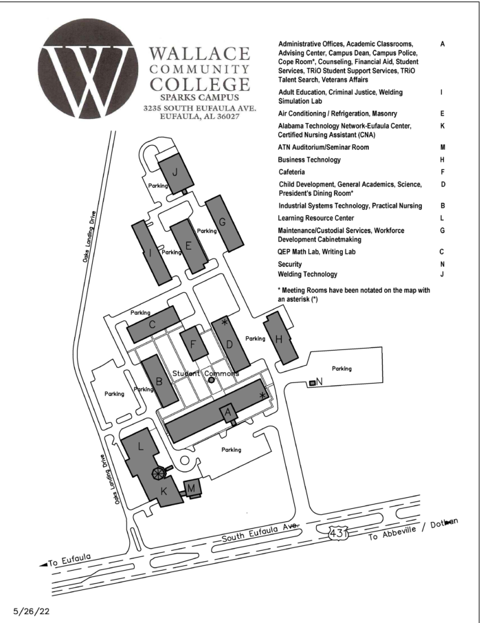 Sparks Campus Map