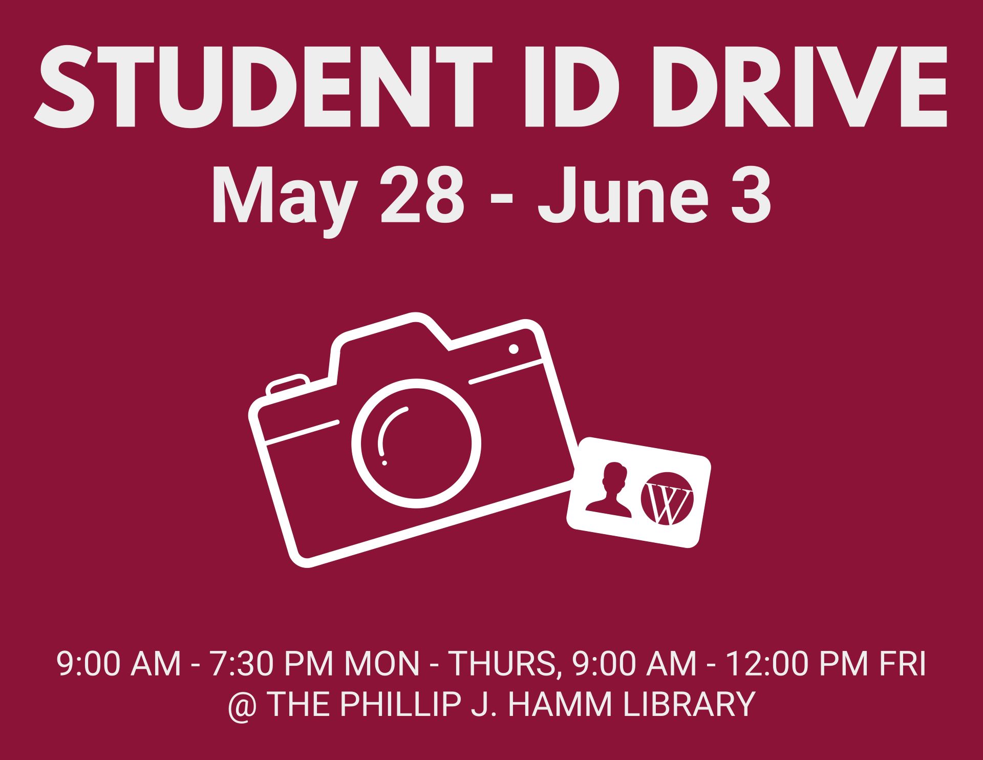 Wallace Student ID Drive 