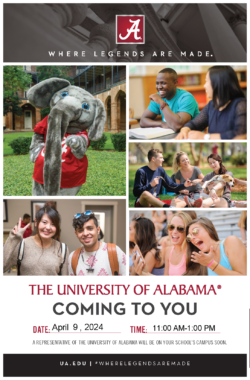 UA Campus Visit Flyer 4.9.24