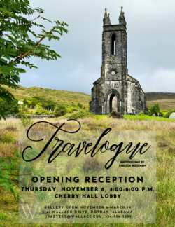 Poster for Travelogue Photograph Exhibit