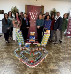 WCCD staff with donated canned food