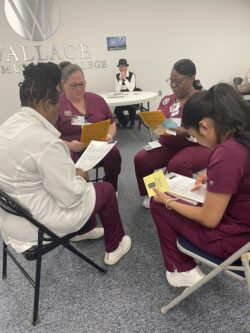 ADN students participating in a poverty simulation