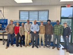 Eufaula Mayor Jack Tibbs with students and staff from Sparks Campus