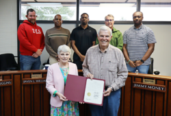 WCCD President Dr.Murphy with Abbeville City Council