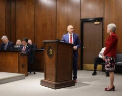 City of Dothan Mayor Mark Saliba presenting CC Month proclamation to Dr. Murphy