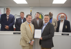 Henry County Commission members present Community College Month proclamation to Dean of Business Affairs Marc Nicholas